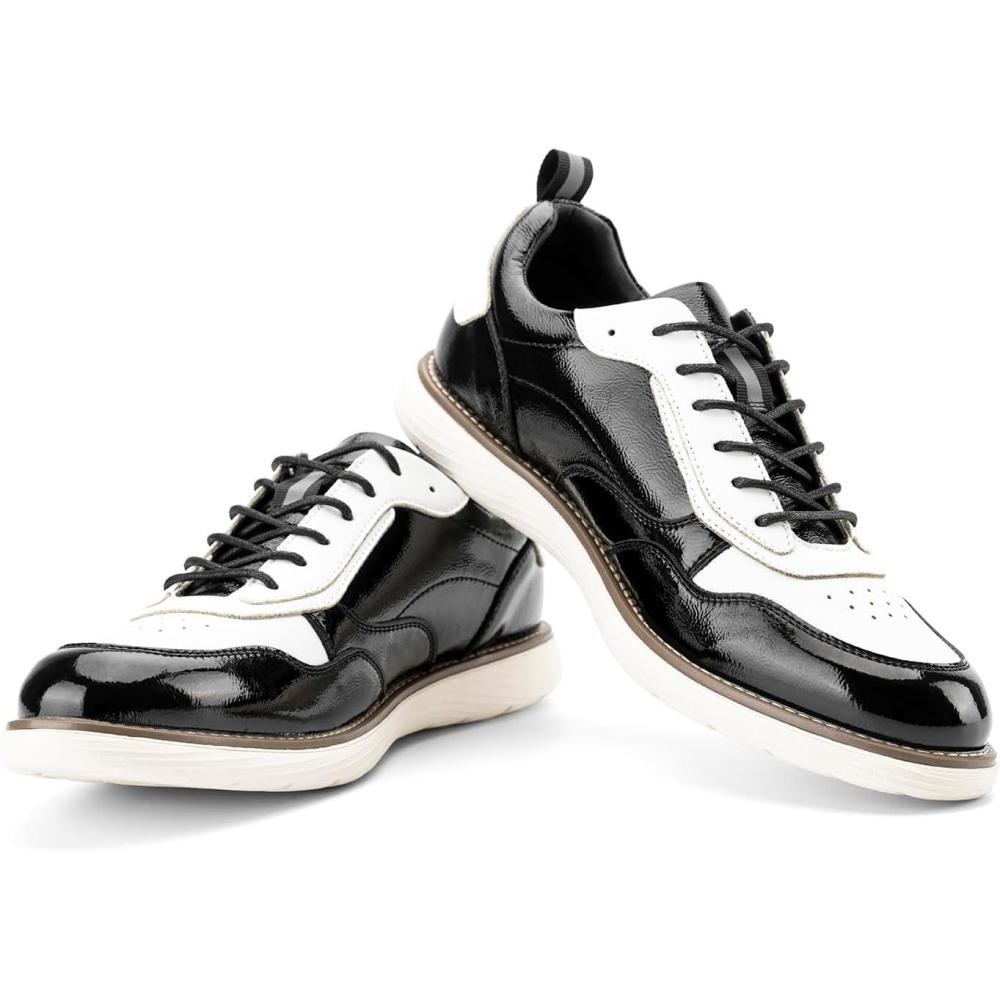 imageJITAI Mens Oxford ShoesDress Shoes Laceup Wingtip Brogue Shoe Mens Lightweight Fashion ShoesBlack32
