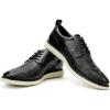 JITAI Men’s Oxford Shoes,Dress Shoes Lace-up Wingtip Brogue Shoe Mens Lightweight Fashion Shoes.(Black/25)