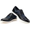 JITAI Men’s Oxford Shoes,Dress Shoes Lace-up Wingtip Brogue Shoe Mens Lightweight Fashion Shoes.(Blue/12)