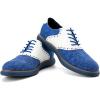 JITAI Men’s Oxford Shoes,Dress Shoes Lace-up Wingtip Brogue Shoe Mens Lightweight Fashion Shoes.(Blue/30)