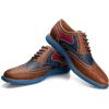 JITAI Men’s Oxford Shoes,Dress Shoes Lace-up Wingtip Brogue Shoe Mens Lightweight Fashion Shoes.(Brown/19)