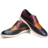 imageJITAI Mens Oxford ShoesDress Shoes Laceup Wingtip Brogue Shoe Mens Lightweight Fashion ShoesColour07