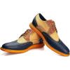JITAI Men’s Oxford Shoes,Dress Shoes Lace-up Wingtip Brogue Shoe Mens Lightweight Fashion Shoes.(Colour/16)