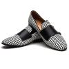 JITAI Men’s Dress Shoes – Casual Rubber & Leather Loafers for Men – Fashion Business Formal Wear(Black/05)