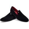 JITAI Men’s Dress Shoes – Casual Rubber & Leather Loafers for Men – Fashion Business Formal Wear(Black/14)