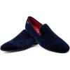JITAI Men’s Dress Shoes – Casual Rubber & Leather Loafers for Men – Fashion Business Formal Wear(Blue/15)
