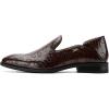 JITAI Men’s Dress Shoes – Casual Rubber & Leather Loafers for Men – Fashion Business Formal Wear(Brown/17)