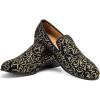 JITAI Men’s Dress Shoes – Casual Rubber & Leather Loafers for Men – Fashion Business Formal Wear(Glod/02)
