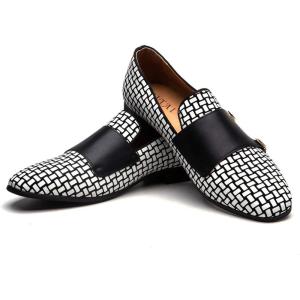JITAI Men’s Dress Shoes – Casual Rubber & Leather Loafers for Men – Fashion Business Formal Wear(Black/05)