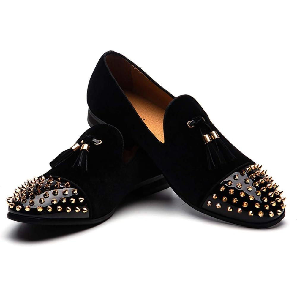 imageJITAI Mens Penny SlipOn Leather Lined Loafer Luxury Men ShoesBlack04