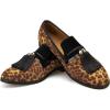 Men’s Vintage Velvet Embroidery Noble Loafer Shoes Slip-on Loafer Smoking Slipper Tassel Loafer(Black/07)