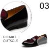 JITAI Mens Leather Shoes Pattern Printing Men’s Dress Loafer Shoes Slip-on Casual Loafer Smoking Slipper(Black/04)