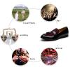 JITAI Mens Leather Shoes Pattern Printing Men’s Dress Loafer Shoes Slip-on Casual Loafer Smoking Slipper(Black/04)