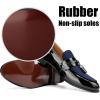 JITAI Mens Leather Shoes Pattern Printing Men’s Dress Loafer Shoes Slip-on Casual Loafer Smoking Slipper(Blue/13)