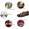 JITAI Mens Leather Shoes Pattern Printing Men’s Dress Loafer Shoes Slip-on Casual Loafer Smoking Slipper(Brown/06)
