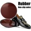 JITAI Mens Leather Shoes Pattern Printing Men’s Dress Loafer Shoes Slip-on Casual Loafer Smoking Slipper(Gold/12)