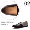 JITAI Mens Leather Shoes Pattern Printing Men’s Dress Loafer Shoes Slip-on Casual Loafer Smoking Slipper(Red/05)