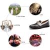 JITAI Mens Leather Shoes Pattern Printing Men’s Dress Loafer Shoes Slip-on Casual Loafer Smoking Slipper(White/03)