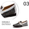 JITAI Mens Leather Shoes Pattern Printing Men’s Dress Loafer Shoes Slip-on Casual Loafer Smoking Slipper(White/03)