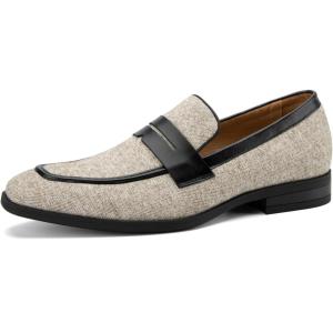 JITAI Mens Velvet Loafers Dress Shoes Loafers for Men Tuxedo Suit Shoes(Black/70)