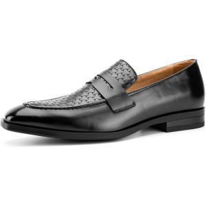 JITAI Mens Velvet Loafers Dress Shoes Loafers for Men Tuxedo Suit Shoes(Black/71)