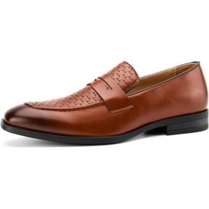 JITAI Mens Velvet Loafers Dress Shoes Loafers for Men Tuxedo Suit Shoes(Brown/71)