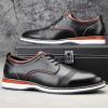 JITAI Men’s Oxford Dress Shoes Lightweight Fashion Shoes with Wingtip Brogue & Lace-up Design(Black/01)