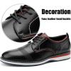 JITAI Men’s Oxford Dress Shoes Lightweight Fashion Shoes with Wingtip Brogue & Lace-up Design(Black/01)