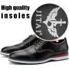 JITAI Men’s Oxford Dress Shoes Lightweight Fashion Shoes with Wingtip Brogue & Lace-up Design(Black/01)