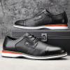 JITAI Men’s Oxford Dress Shoes Lightweight Fashion Shoes with Wingtip Brogue & Lace-up Design(Black/03)