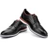 JITAI Men’s Oxford Dress Shoes Lightweight Fashion Shoes with Wingtip Brogue & Lace-up Design(Black/01)