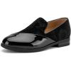 JITAI Velvet Boy’s Formal Dress Shoes Slip-On Loafers Tuxedo Shoes(Black/16)