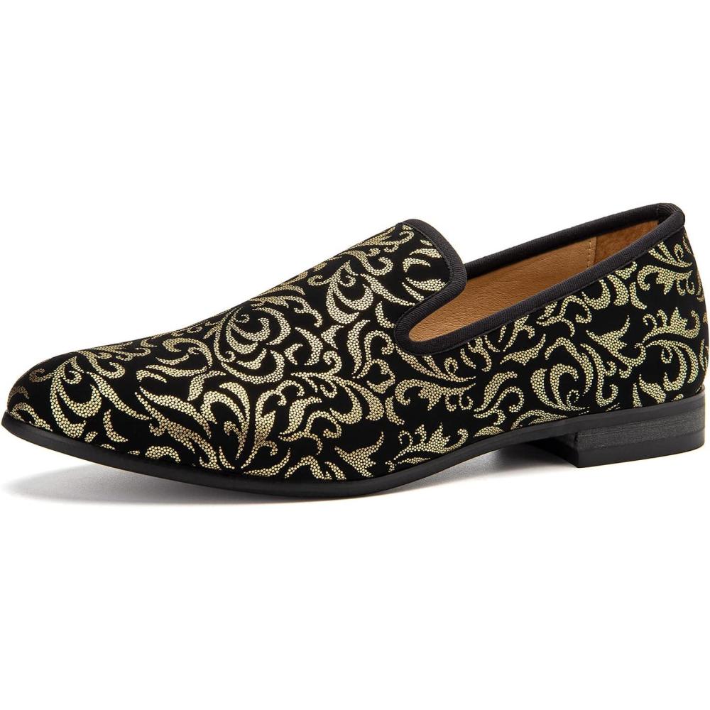 imageJITAI Mens Fashion Loafers Wedding Shoes Loafers for Men Party ShoesGlod10