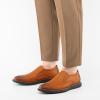 JITAI Mens Loafers Shoes Slip On Driving Shoes Casual Dress Loafer Business Fashion Shoes(Brown/05)