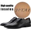 JITAI Mens Oxford Shoes Mens Casual Dress Shoes Lace Up Fashion Shoes Formal(Black/06)