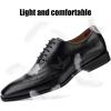 JITAI Mens Oxford Shoes Mens Casual Dress Shoes Lace Up Fashion Shoes Formal(Black/06)