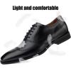 JITAI Mens Oxford Shoes Mens Casual Dress Shoes Lace Up Fashion Shoes Formal(Black/07)