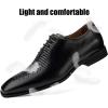 JITAI Mens Oxford Shoes Mens Casual Dress Shoes Lace Up Fashion Shoes Formal(Black/10)