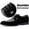 JITAI Mens Oxford Shoes Mens Casual Dress Shoes Lace Up Fashion Shoes Formal(Black/15)