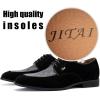 JITAI Mens Oxford Shoes Mens Casual Dress Shoes Lace Up Fashion Shoes Formal(Black/15)