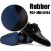 JITAI Mens Oxford Shoes Mens Casual Dress Shoes Lace Up Fashion Shoes Formal(Black/15)