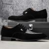 JITAI Mens Oxford Shoes Mens Casual Dress Shoes Lace Up Fashion Shoes Formal(Black/15)