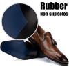 JITAI Mens Shoes – Casual Leather and Suede Penny Loafers for Men, Comfortable Low-Heels, Slip-On Dress Shoes for Wedding, Business, and Formal Events in Black or Brown(Brown/09)