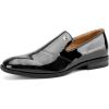 JITAI Mens Shoes – Casual Leather and Suede Penny Loafers for Men, Comfortable Low-Heels, Slip-On Dress Shoes for Wedding, Business, and Formal Events in Black or Brown(Black/22)