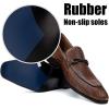 JITAI Mens Shoes – Casual Leather and Suede Penny Loafers for Men, Comfortable Low-Heels, Slip-On Dress Shoes for Wedding, Business, and Formal Events in Black or Brown(Brown/02)