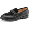 JITAI Boys Slip-On Leather Loafers – Luxury Dress, Casual & Tuxedo Shoes for Boys(Black-01)