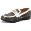 JITAI Boys Slip-On Leather Loafers – Luxury Dress, Casual & Tuxedo Shoes for Boys(White-02)