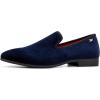 JITAI Men Loafers Slip-On Shoes for Men Fashion Dress Shoes Tuxedo Shoes(Blue/118)