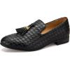 JITAI Men’s Fashion Loafers Wedding Shoes Loafers for Men Party Shoes(Black/09)