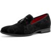 JITAI Men’s Fashion Loafers Wedding Shoes Loafers for Men Party Shoes(Black/30)